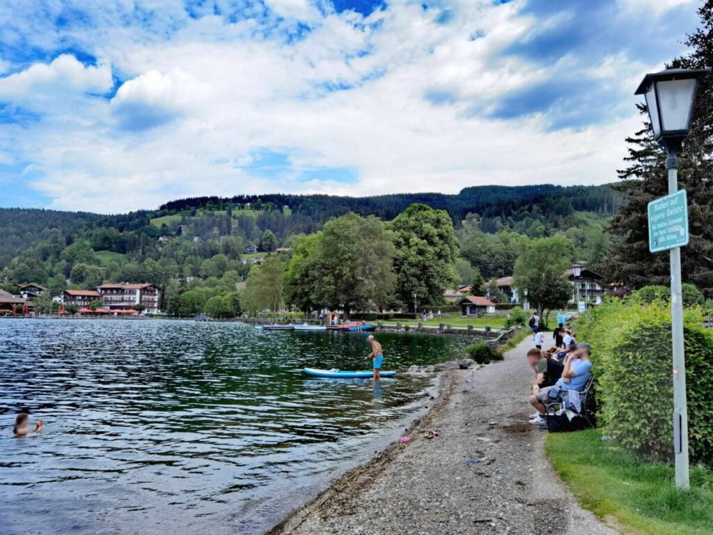 Dirkekt in Schliersee baden - an der öffentlichen Badestelle Leitner Graben