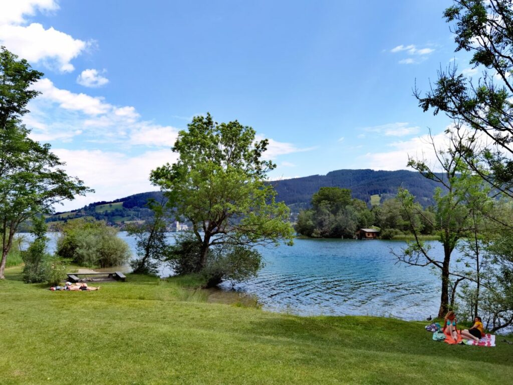 Perfekt im Schliersee baden - der öffentliche Badestrand Westerberg