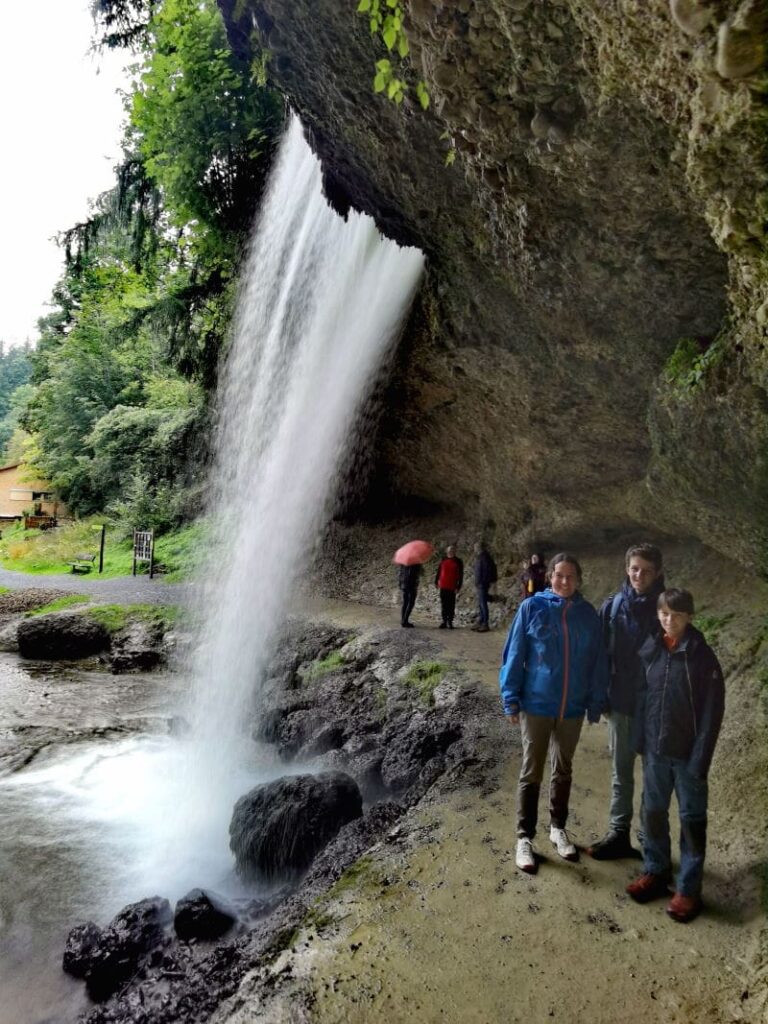 Ausflugsziele Bayern - die Scheidegger Wasserfälle im Allgäu