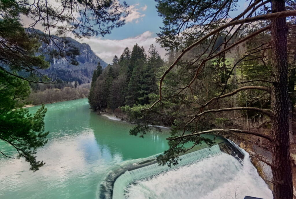 Ausflugsziele Bayern - der Lechfall in Füssen